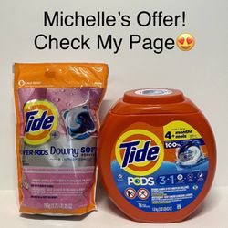 Tide Power Pods With Downy 18 Ct/ Tide Pods 3in 1 76ct Set 