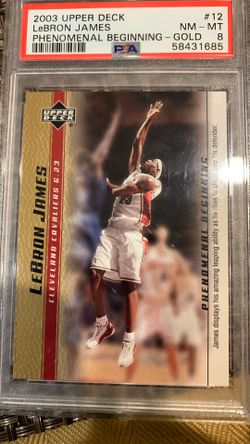 LeBron James Rookie Gold PSA 8 