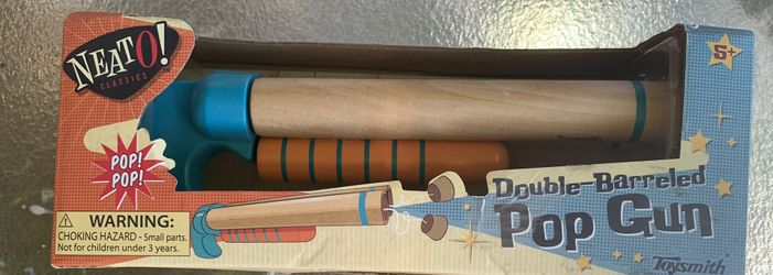 Vintage Double Barrel Popgun
