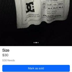 7.5 Size Lady DC Shoes 