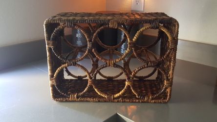 RATTAN WINE RACK