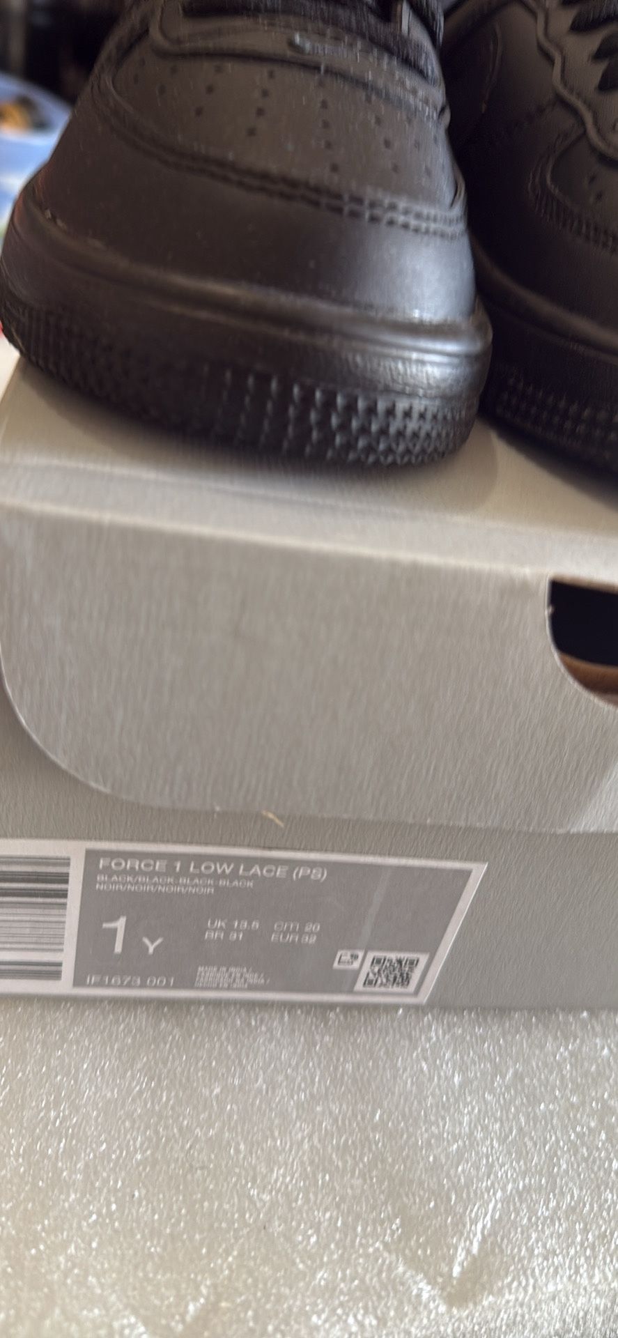 2 Pairs Of Nike Sneakers Brand New Size 1y And Size 11C $105.00 Black low top is 1Y And the Panda are size 11C $105.00 for both. And no negotiatio