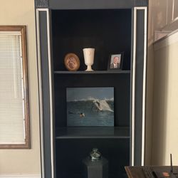 Two Blue Book Shelves 