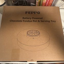 FEPPO Fondue Pot & Serving Tray NEW/NEVER USED