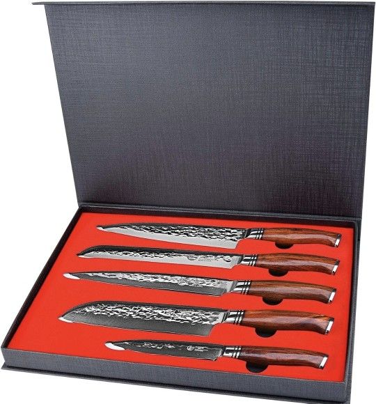 YARENH Chef Knife Set Without Block, 5 Piece