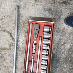 snap-on 3/4 in drive socket set w/long ext