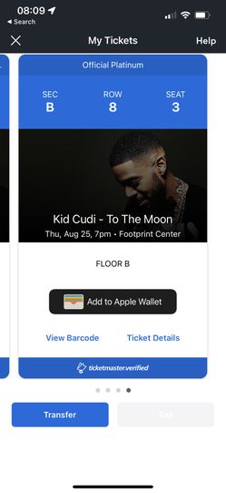 Kid Cudi Concert Ticket In ARIZONA Aug 25th