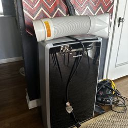 Honeywell Classic Portable Air Conditioner with Dehumidifier & Fan, Cools Rooms Up to 500 Sq. Ft., Black