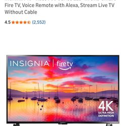 43" Insignia 4k UHD Flat-screen TV