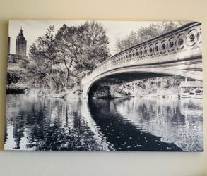 Central Park Bow Bridge New York Canvas