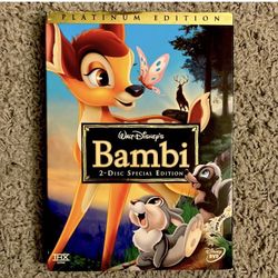 Bambi DVD platinum edition never opened