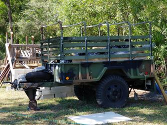 Heavy duty military trailer