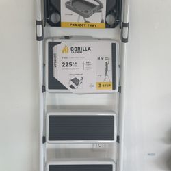 Gorilla Ladder 3 Step Steel Ladder With Project Tray