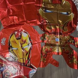 5 Pcs Iron Man Foil Balloons