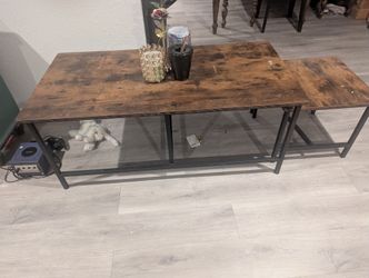Living room with two side tables