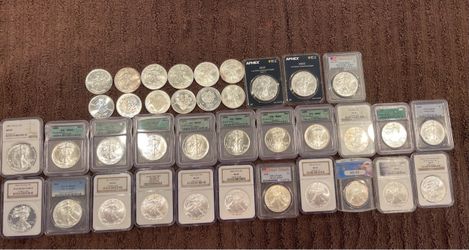American Silver Eagle Coin Collection – Graded & Raw