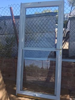 Glass screen door