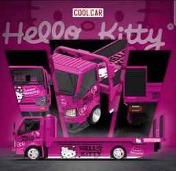 Hello Kitty Flatbed Transport Trailer 1:64