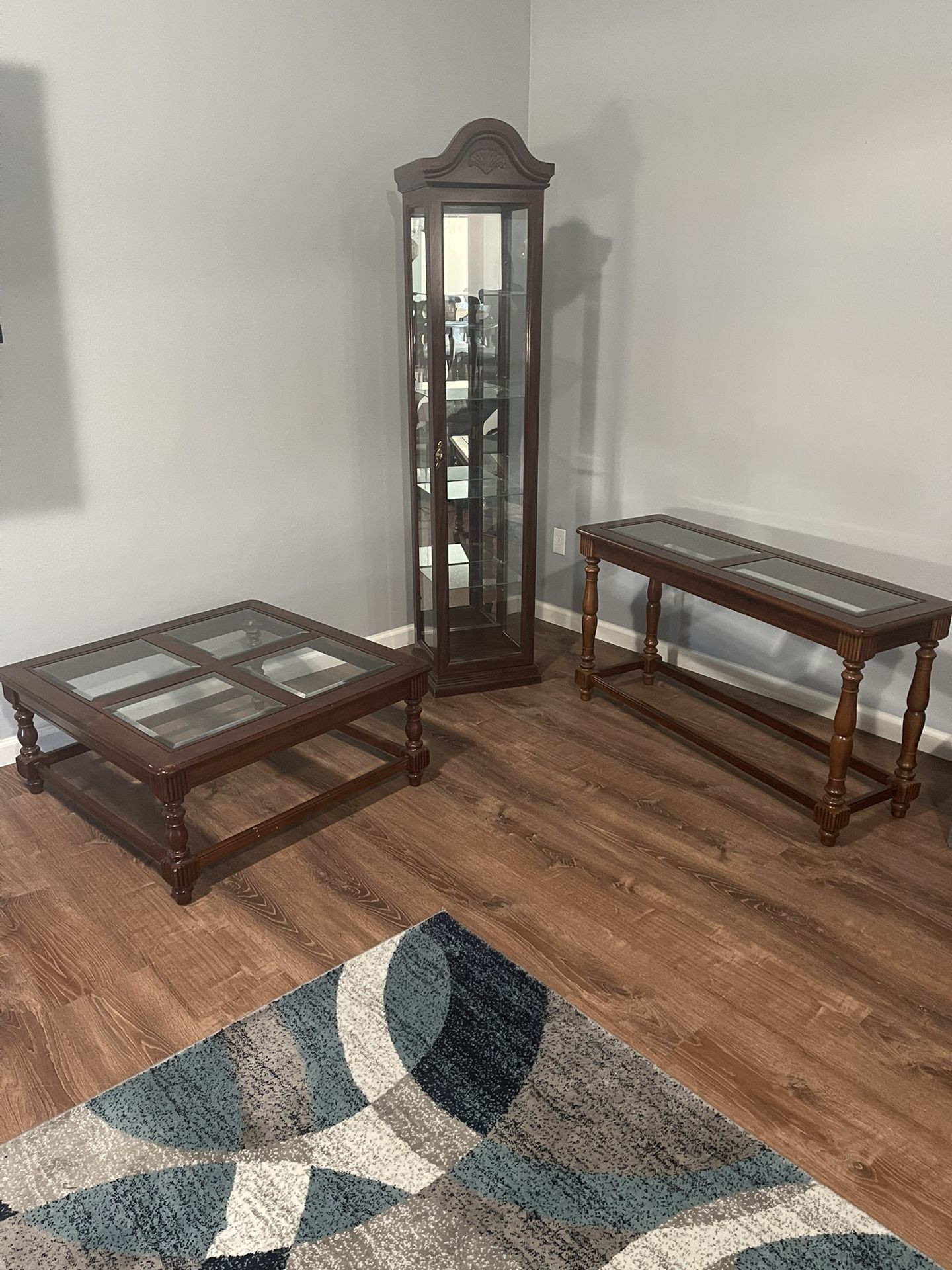 Curio, Coffee Table , End Table and Couch Table