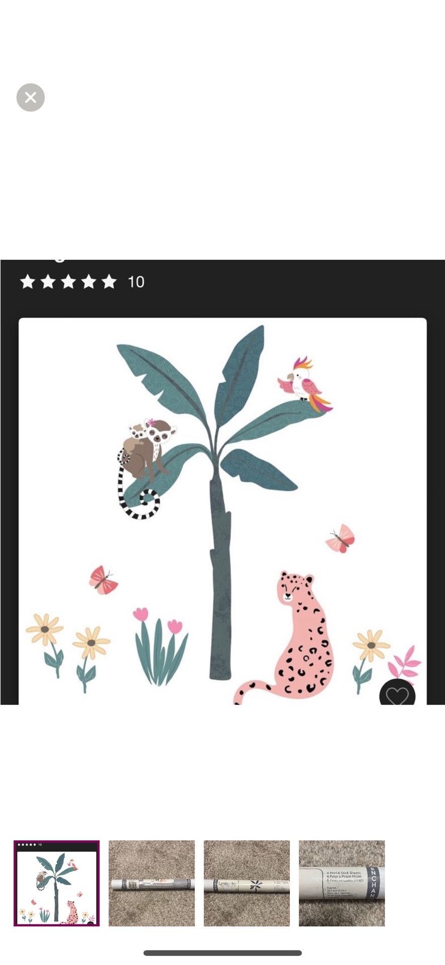 Lambs & Ivy Enchanted Safari Collection Nursery Wall decor
