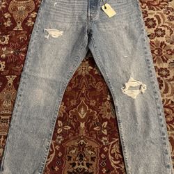 Women’s premium Levi’s 501 skinny 100% cotton size 32 waist 28 length