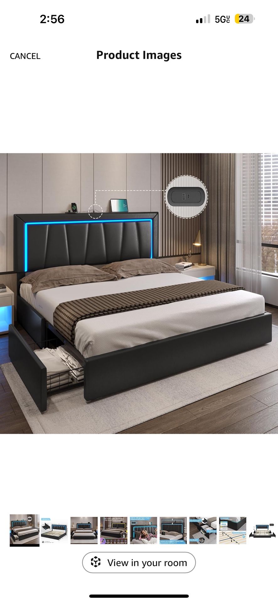 BRAND NEW CALI KING SIZE BED FRAME