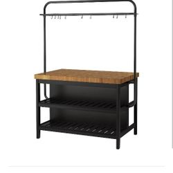 Brand New Ikea Valdholma Kitchen Island W Rack