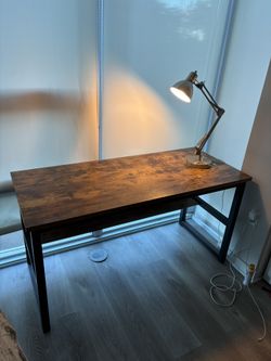 Wood And Metal Desk