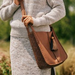 The Sak Los Feliz Crossbody Bag In Brown share THE SAK Los Feliz Crossbody Bag In Brown