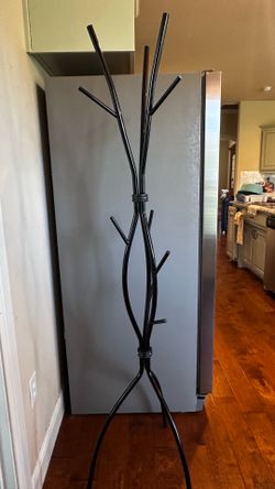 Monarch Specialties 74" Black Metal Twig Coat Rack