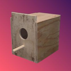 Parakeet Nest Box (Outside Cage)
