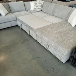 Gorgeous Sleeper Sectional with Storage! Limited Stock!