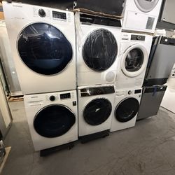 🔥 BOSCH 500 Series Stacked Washer + Electric Dryer Set (White) — $1,999 Today! 🔥 ✅ Delivery & Installation Available  Perfect for condos, apartments