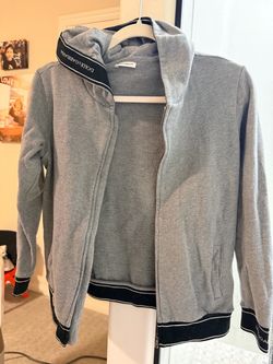 Dolce & Gabbana Gray Zip-Up Hoodie
