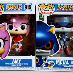 Funko Pop Sonic The Hedgehog Metal Sonic and Amy