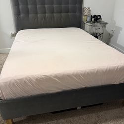 Full size headboard- W/mattress $300 OBO