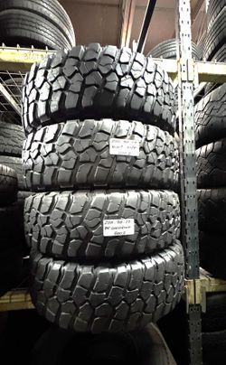 ✅ 4 Used Tires LT255/75R17 BF GOODRICH KM2 M/T 255/75R17 JEEP TRUCK MUD TERRAIN 255 75 17