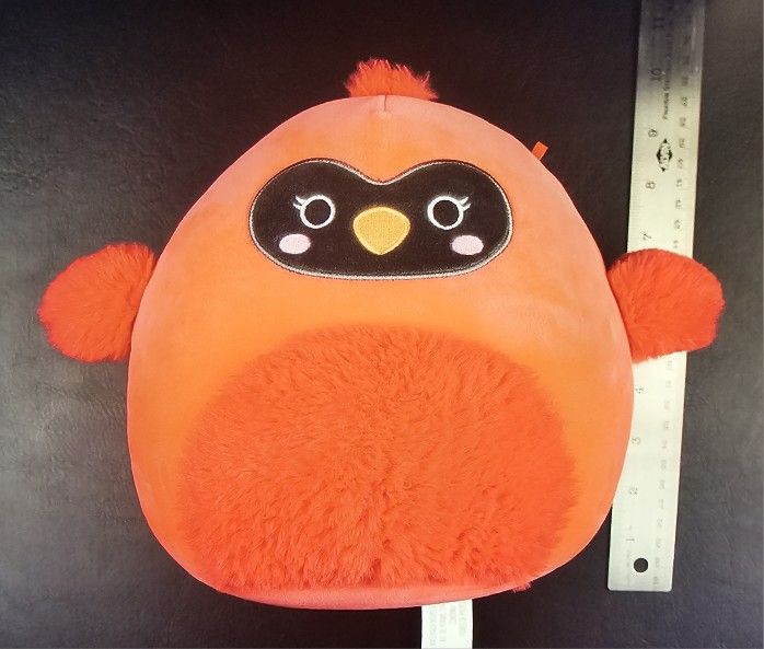 Squishmallows Bird Squad Cazlan the Red Cardinal 10" Plush Toy