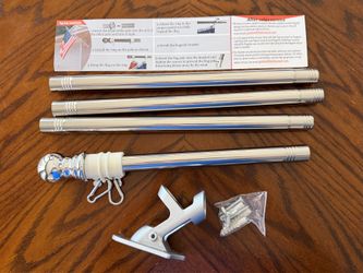 5ft Flagpole Kit - Outdoor Wall Mount