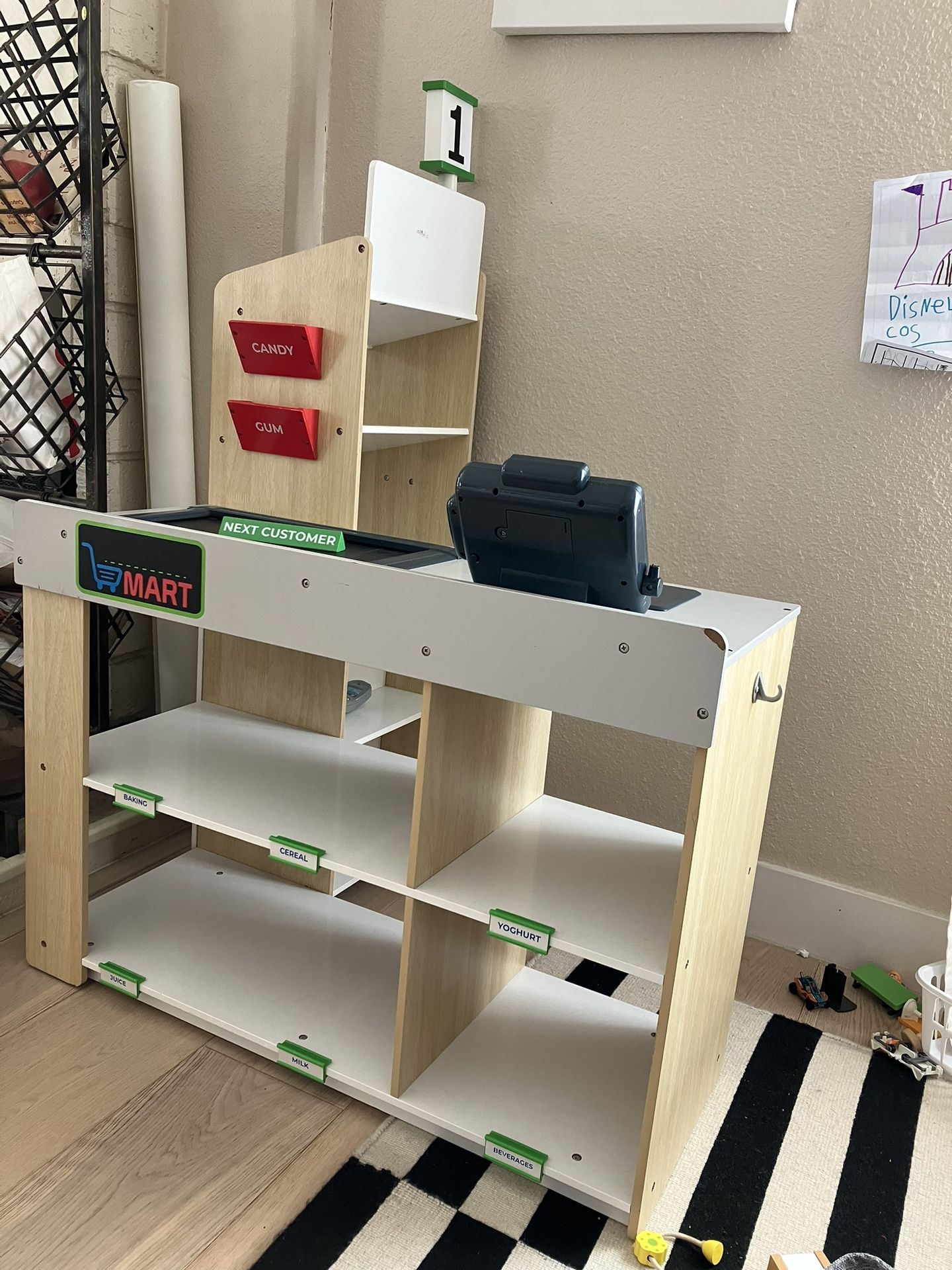 Kids Supermarket Checkout Stand