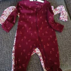 3 Month Baby Girl Footie Pijamas