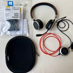 Jabra Evolve 40 Stereo Headset + Link Device + Pouch
