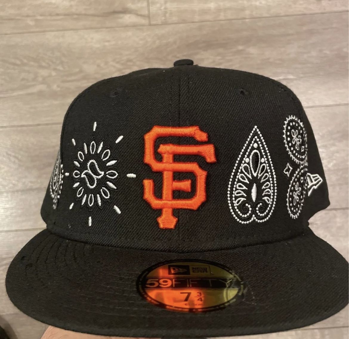 New Limited Edition Paisley Sf Giants Fitted Hat Size 7 3/4