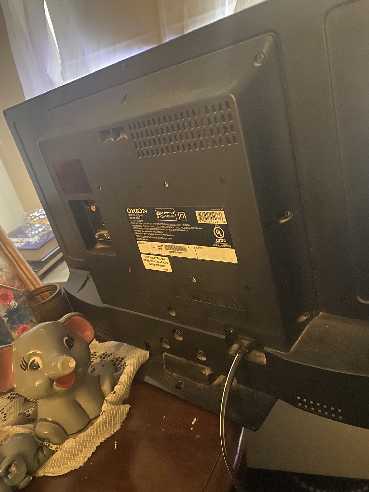 Orion 19” Flat Screen Color Tv