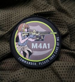 Girls' Frontline - M4A1, tactical doll military anime morale patch
