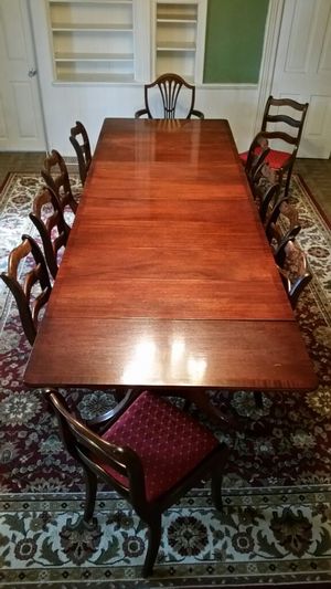 10pc Duncan Phyfe Drop Leaf Table Set For Sale In Ottawa IL 10pc Duncan Phyfe Drop Leaf Table Set For Sale In Ottawa IL