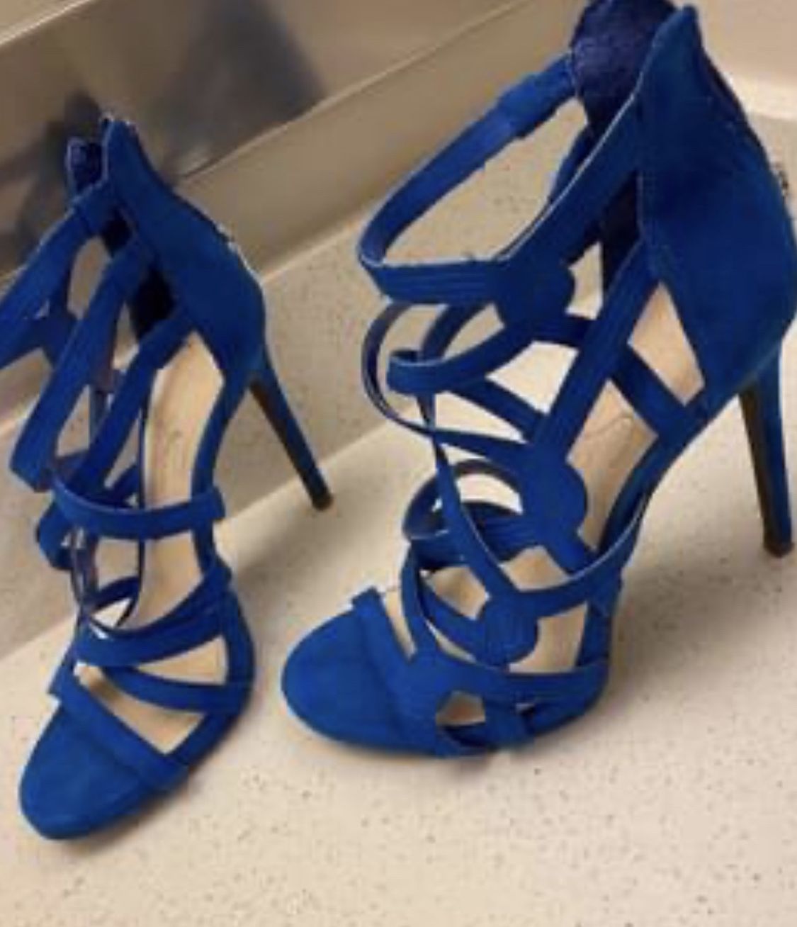 Size 7 Jessica Simpson Blue Heels