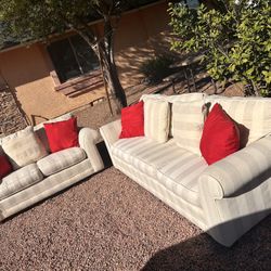 Couches Set $375.  Delivered Available Small Fee.  Open To Offers 