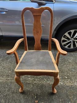 Sturdy Nice CHAIR HIGH BACK ready to be painted or varnished