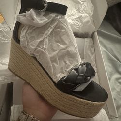 Calvin Klein Black Wedges size 8.5